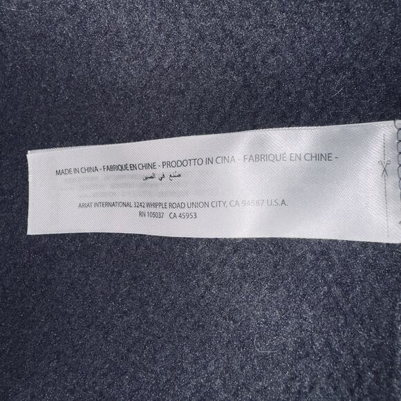 Ariat Shoulder Zip Asymmetrical Women Medium Blue Long Sleeve Preppy Equestrian - Picture 8 of 10